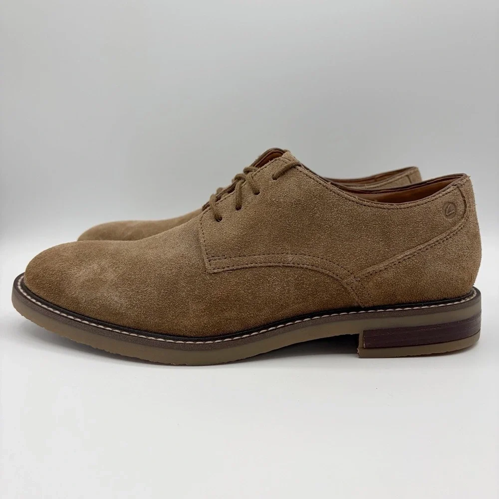 Clarks Jaxen Low 261652397075 Mens  Oxford Lace Up Shoes Sz 8.5 Tan Olive Brown